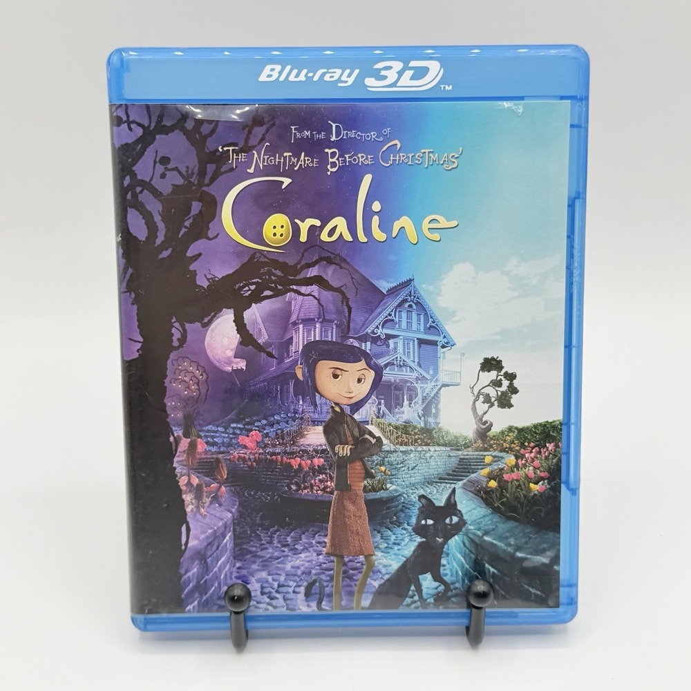 Coraline Blu-ray 3D + Blu-ray 2-Disc OOP Rare LAIKA Henry Selick